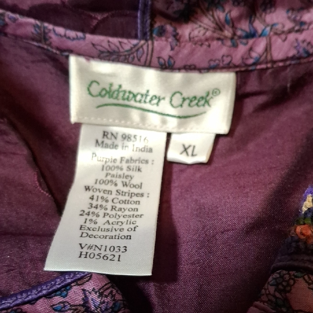 Coldwater Creek Multicolor Patchwork Jacket - image 2